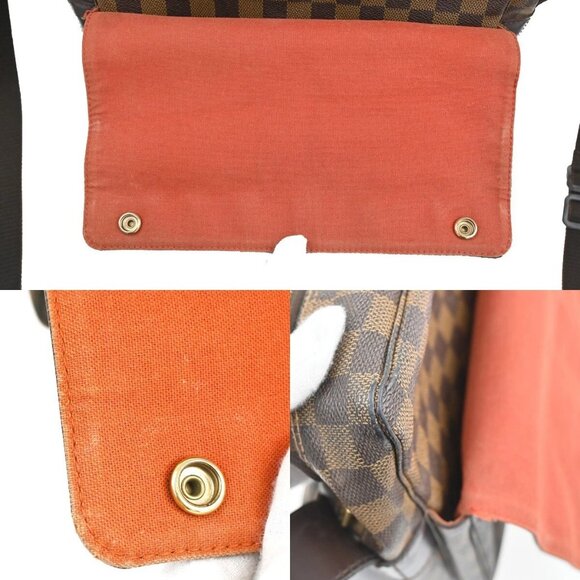 LOUIS VUITTON Naviglio Shoulder Bag Damier Ebene Leather Brown N45255 86EF009 - Picture 12 of 16